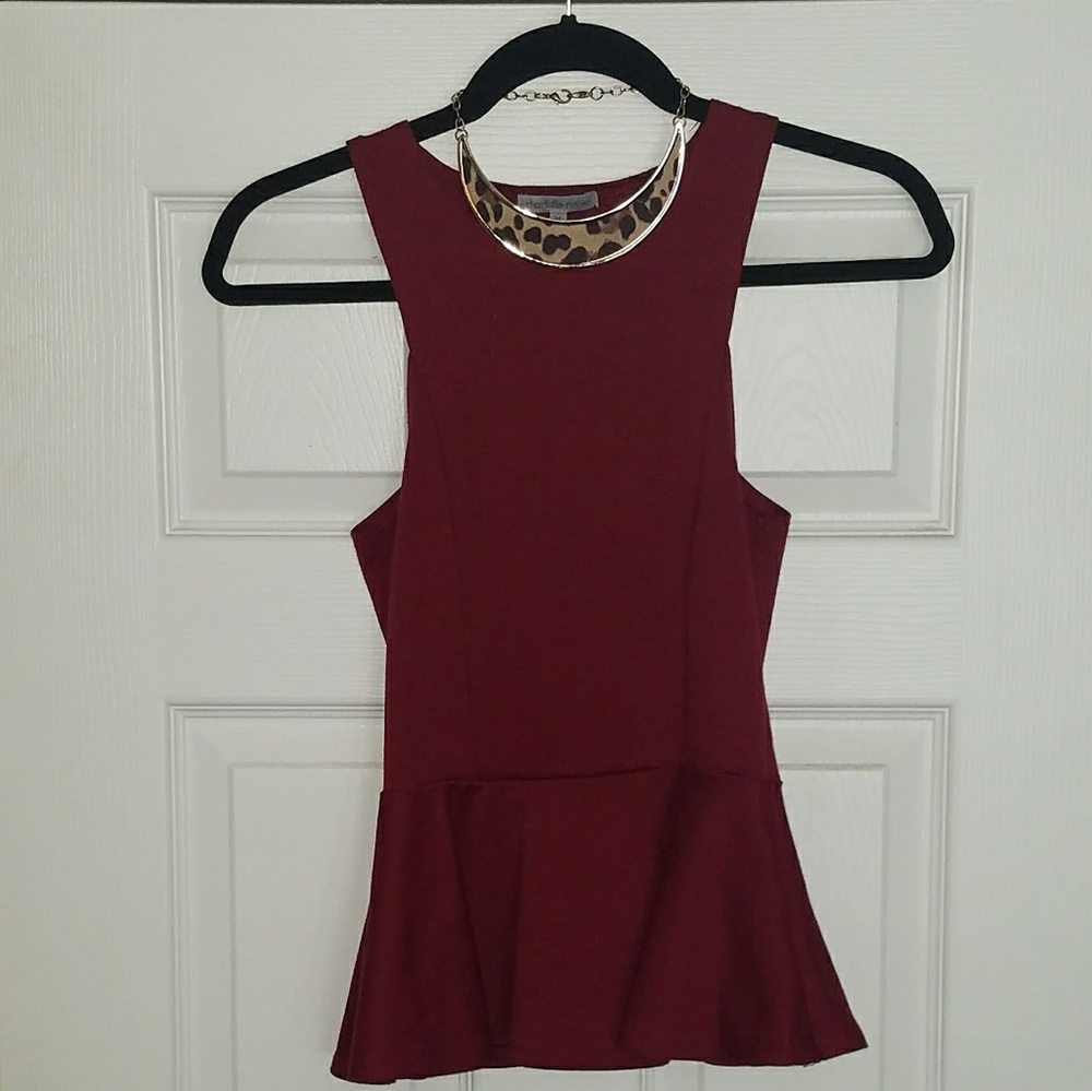 CR ~ Peplum with Leopard statement piece